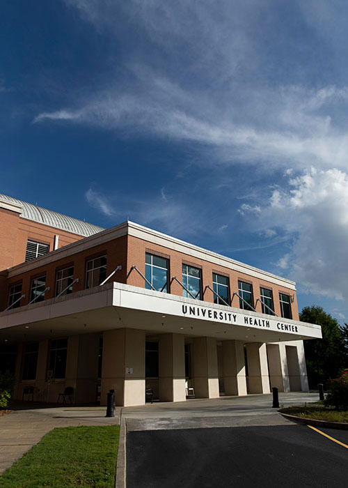 Front Entrance to the University Health Center